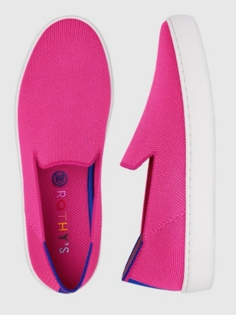Rothy's The Original Slip On Sneaker in Bubblegum Pink - Women’s Size 9